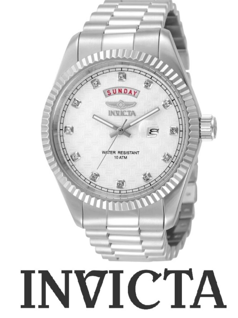 $249 Invicta Specialty Striad Command Men Steel White 43mm Qurtz Watch 51045 NIB